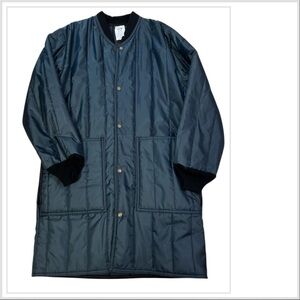 REFRIGIWEAR Cooler Wear Parka Frock Liner Jacket Long Quilted 0934R Blue